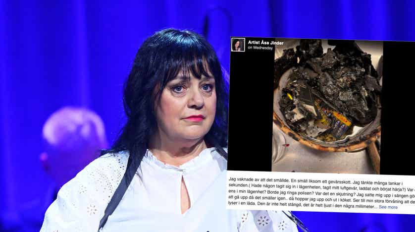 Åsa Jinders batterier fattade eld i hemmet – vill varna andra Åsa Jinders batterier fattade eld i hemmet – vill varna andra