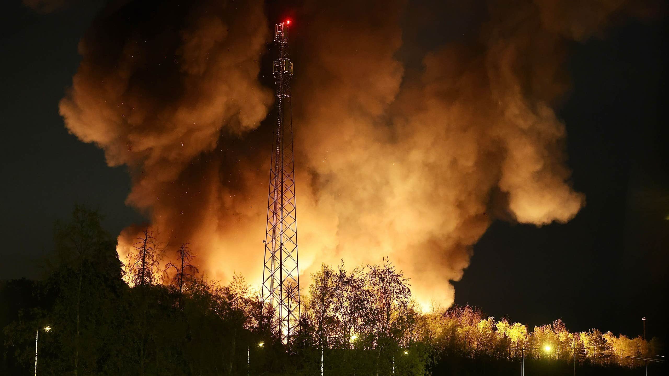 Storbrand i Täby norr om Stockholm Storbrand i Täby norr om Stockholm